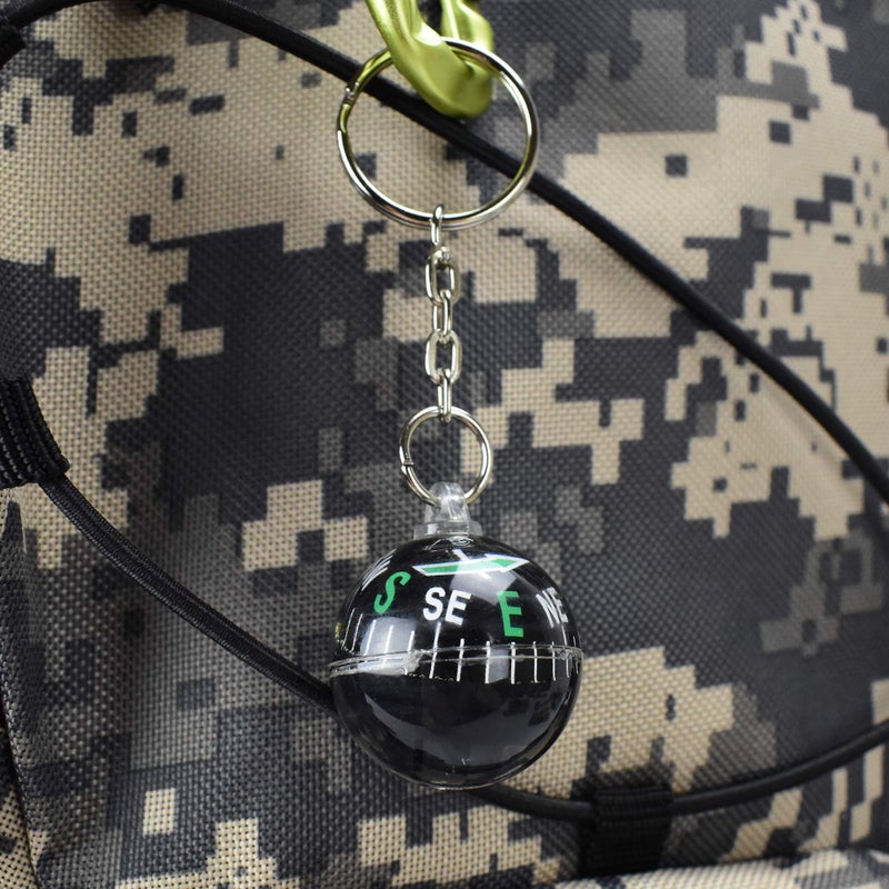 AceCamp Munkees Ball Compass Keychain, Small Useful Outdoor Tool Gift, Hiking Key Ring, Camping, Backpacking, Portable Survival Gadget, Explore, Kids Navigation Equipment, Direction, Mini - Image 4